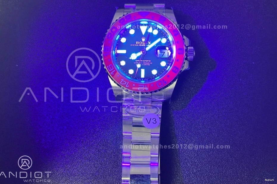 SH3285 Pepsi BLRO Edition Master Best Oyster New V3 On II GMT (UV 126710 SS Bezel 904L Upgraded) Bracelet ARF 1:1 0701